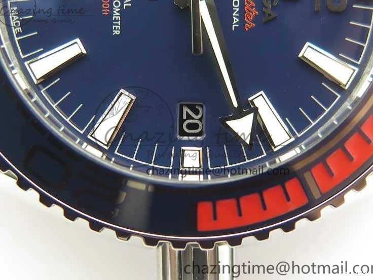 0125 Planet Ocean “Pyeongchang 2018” 43.5mm SS OMF 1:1 Best Edition Blue Dial On Nylon Strap A Soft 8082